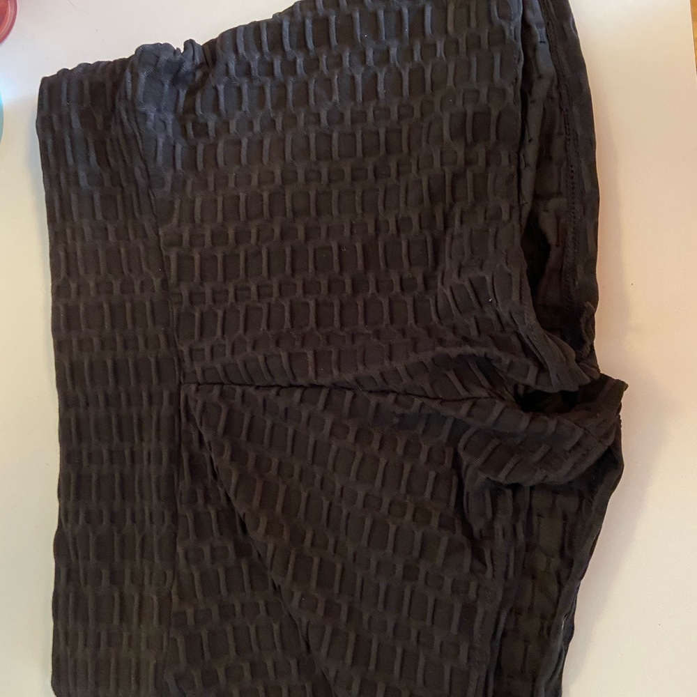 black athletic shorts